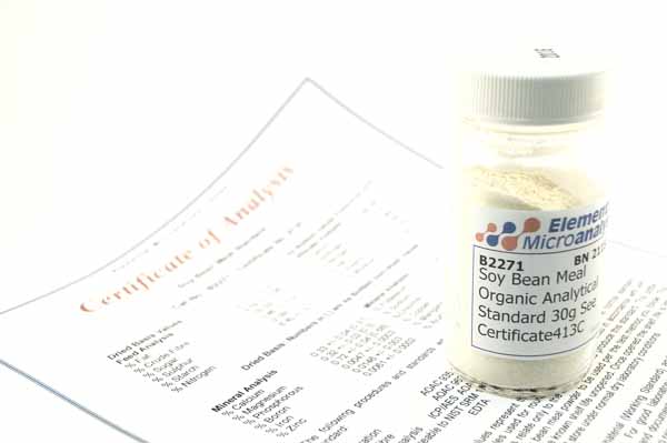 Soy Bean Meal Organic Analytical Standard See Certificate 413C 30g